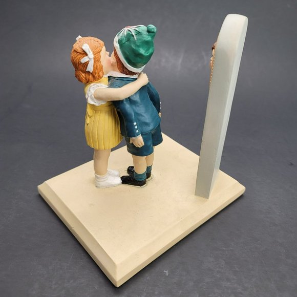 Francis Tipton Hunter Saturday Evening Post Girl Kissing Boy LE Figurine PD007 - Picture 5 of 7